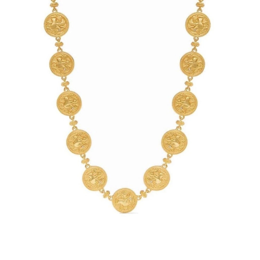 Julie Vos Coin Double-Sided Statement Necklace